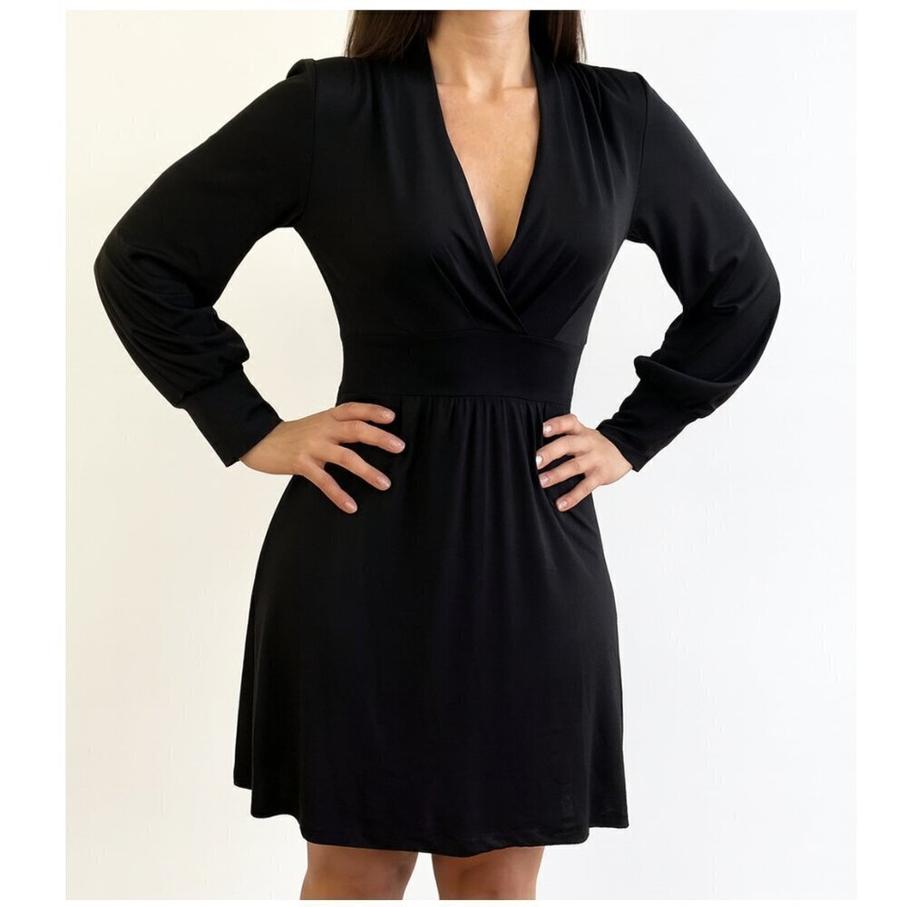 Banana Republic Silk Black Dress